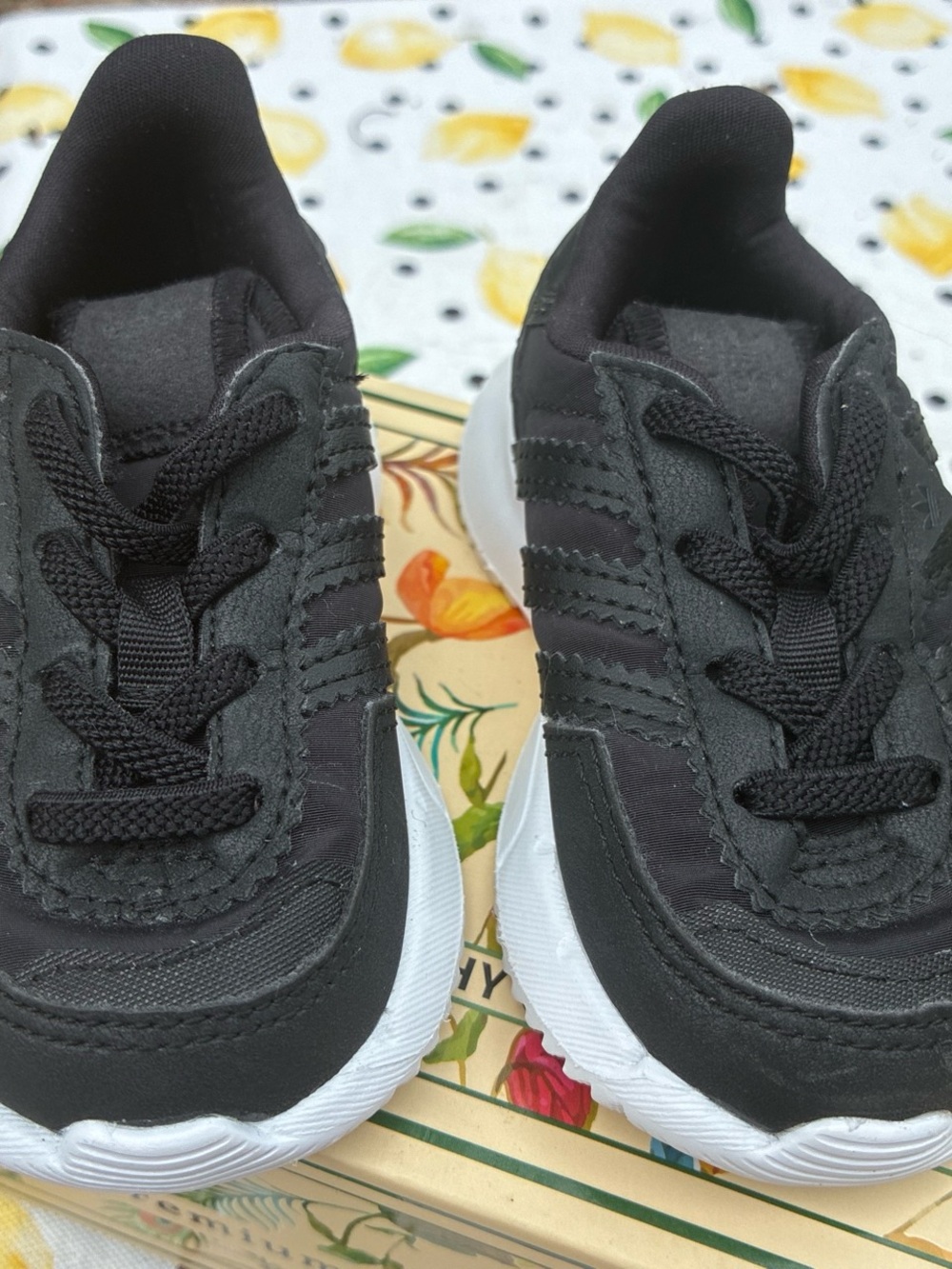 Adidas  Black Athletic Sneakers - Comfortable Everyday Shoes for baby